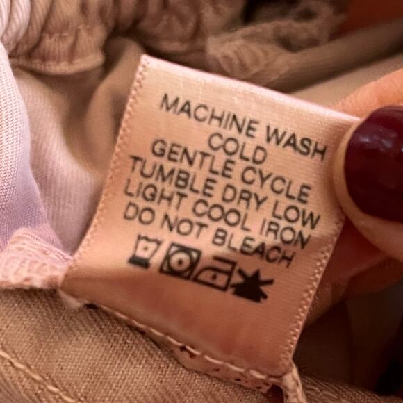 Xirena Women's Pink Cotton Drawstring Straight Leg Cropped Pants Size Small - Picture 5 of 8